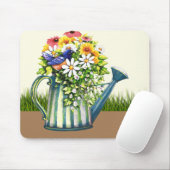 Water can met wilde bloemen muismat (Met muis)