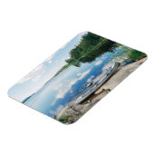 Water | Canoe on Lake in Sweden Magneet (Linkerzijde)