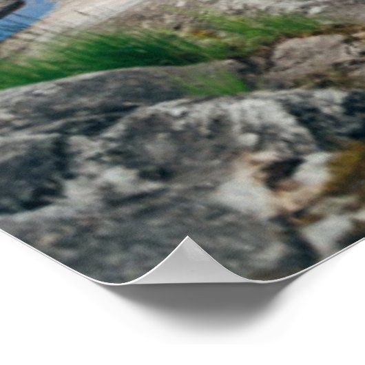 Water | Canoe on Lake in Sweden Poster (Hoek)