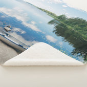 Water | Canoe on Lake in Sweden Sherpa Deken (3/4)