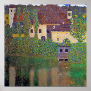 Water Castle, Gustav Klimt Poster