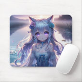 Water Catgirl Anime Prinses Muismat (Met muis)