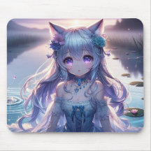 Water Catgirl Anime Prinses
