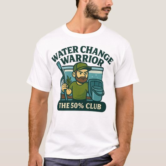 Water Change Warrior – De 50% Club 1 T-shirt (Voorkant)