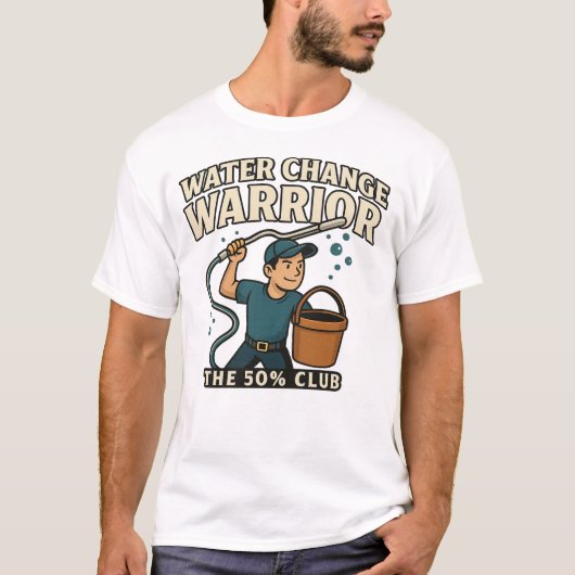 Water Change Warrior - De 50% Club | Vishouder2 T-shirt (Voorkant)