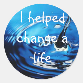 Water Charity Ronde Sticker