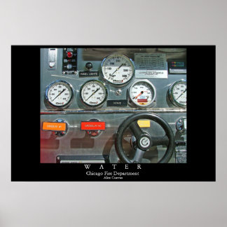Water- Chicago fire department Poster