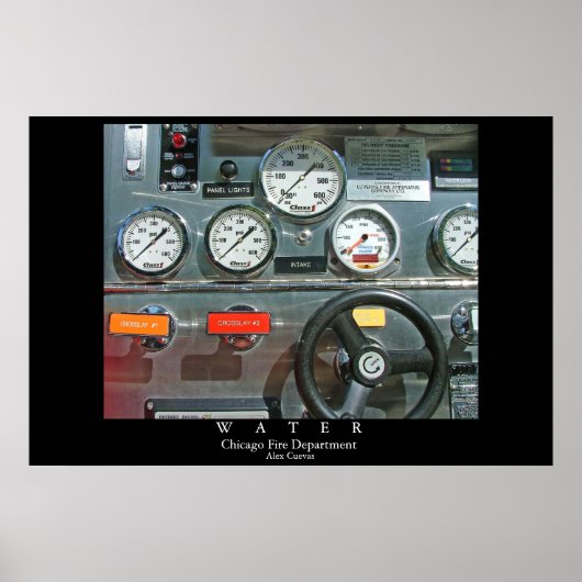 Water- Chicago fire department Poster (Voorkant)