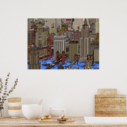 WATER CITY POSTER (Keuken)