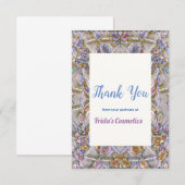 Water-color effect climbing plant Thank You Card Bedankkaart (Voorkant / Achterkant)