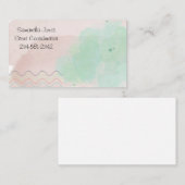 Water Color Modern Personalizead Visitekaartje (Voorkant / Achterkant)