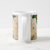 Water Color Paint Wereldkaart Mok (Achterkant)