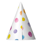Water Color Stippen Party Pet Feesthoedjes (Achterkant)