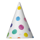 Water Color Stippen Party Pet Feesthoedjes (Rechts)
