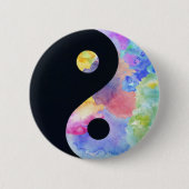 Water Color Yin Yang Button (Voorkant)