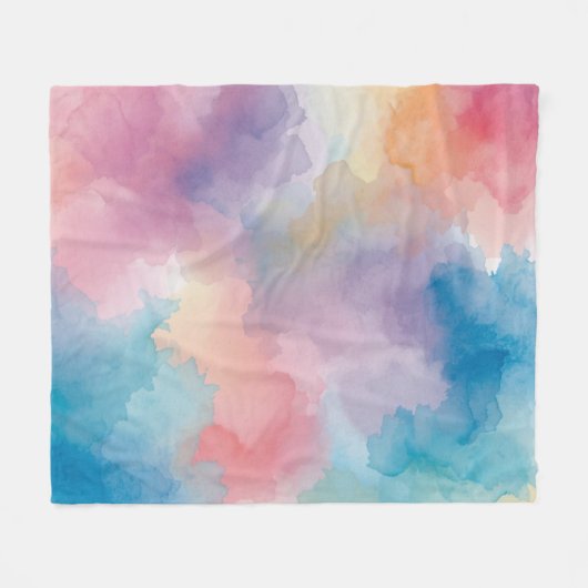 Water colour fleece deken (Voorkant (Horizontaal))
