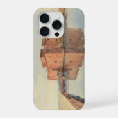 Water colour painting style image of Paphos Castle iPhone Hoesje (Achterkant)