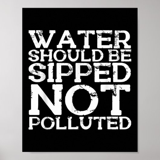 Water Conservation Environmental Protection World Poster (Voorkant)