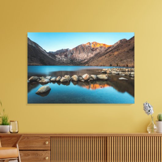 Water | Convict Lake Sierra Nevada Canvas Afdruk (Insitu (Woonkamer))