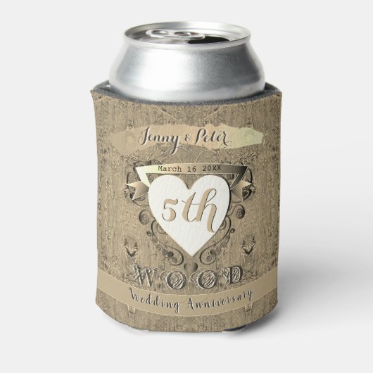 Water Cooler van het vijfde Jubileum van het Wedde (Blikje Achterkant)