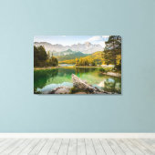 Water | Dachstein Mountains Lake Germany Canvas Afdruk (Insitu (Houten vloer))