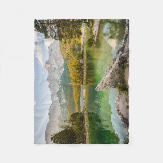 Water | Dachstein Mountains Lake Germany Fleece Deken (Voorkant)