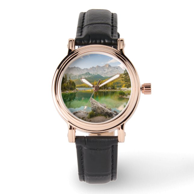 Water | Dachstein Mountains Lake Germany Horloge (Voorkant)