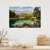 Water | Dachstein Mountains Lake Germany Poster (Keuken)