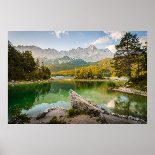 Water | Dachstein Mountains Lake Germany Poster (Voorkant)