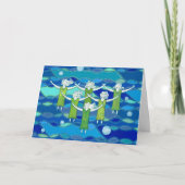 Water Dance Women and Waves Kaart (Voorkant)