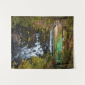 Water dat door het herfstbos stroomt wandkleed (Voorkant (horizontaal))