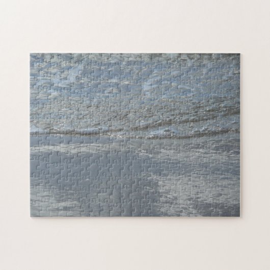 Water dat op het strand kabbelt Abstracte fotograf Legpuzzel (Horizontaal)