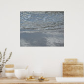 Water dat op het strand kabbelt Abstracte fotograf Poster (Keuken)