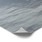 Water dat op het strand kabbelt Abstracte fotograf Poster (Hoek)