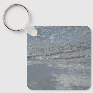 Water dat op het strand kabbelt Abstracte fotograf Sleutelhanger