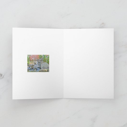 "water dat over rotsen stroomt" (natuur foto) kaart (Binnen)