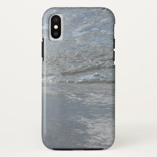 Water dat tegen het strand kabbelt Abstracte fotog Case-Mate iPhone Case (Achterkant)