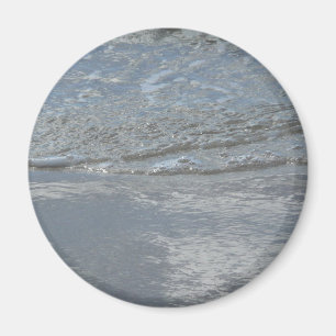 Water dat tegen het strand kabbelt Abstracte fotog Magneet
