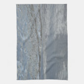 Water dat tegen het strand kabbelt Abstracte fotog Theedoek (Verticaal)