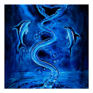 water de bron van leven op aarde perfect poster
