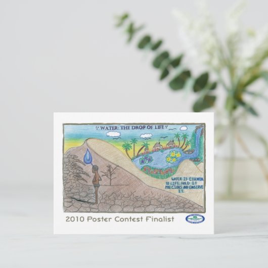 Water:  De val van het leven Briefkaart (Staand voorkant)