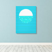 WATER - De vier elementen Canvas Afdruk (Insitu (Houten vloer))