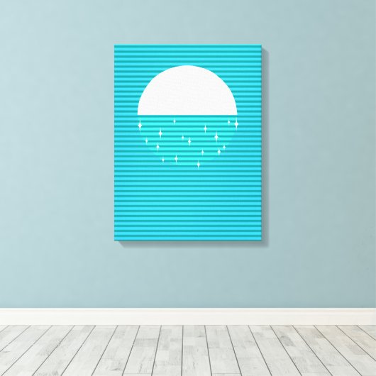 WATER - De vier elementen Canvas Afdruk (Insitu (Houten vloer))