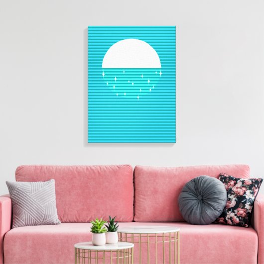 WATER - De vier elementen Canvas Afdruk (Insitu (Woonkamer))