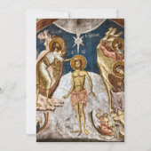Water des Levens Orthodoxe Christelijke Doop Kaart (Achterkant)