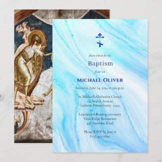 Water des Levens Orthodoxe Christelijke Doop Kaart