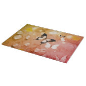 Water Dew and Butterflies Snijplank (Hoek)