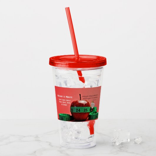 Water doet het lichaam goed! acryl drinkbeker (Voorkant ijs)