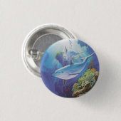 Water Dolphin Button (Voorkant /achterkant)