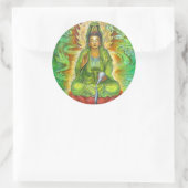 "Water Dragon" Kuan Yin Ronde Sticker (Tas)